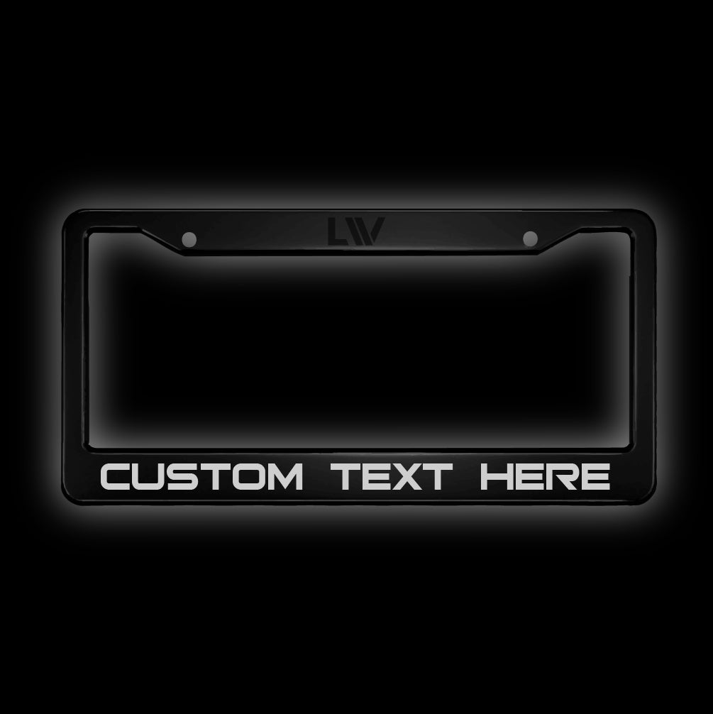 ADD YOUR OWN TEXT - License Plate Frames