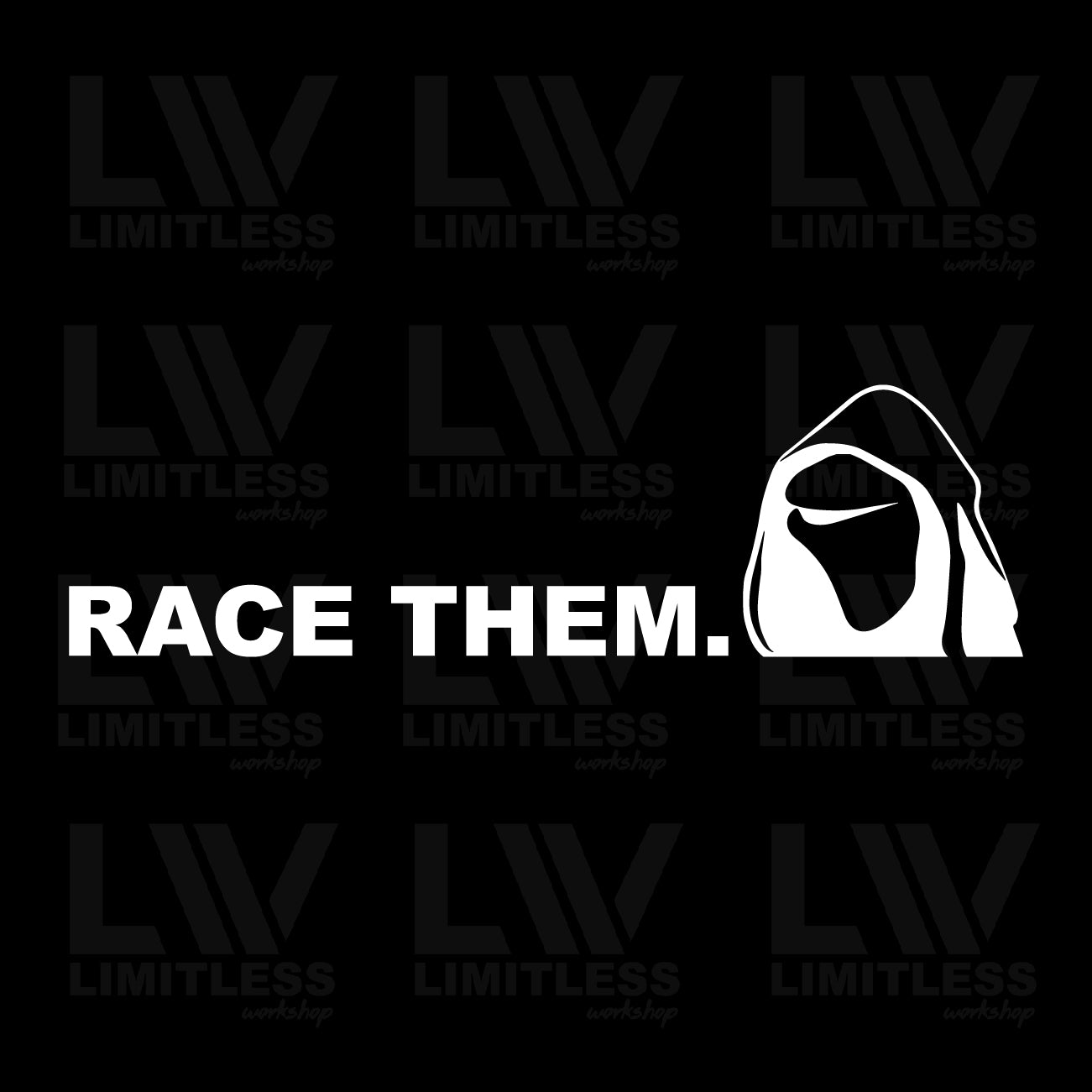 Evil Kermit Race Them - Decal