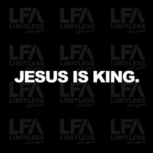JESUS IS KING - Decal