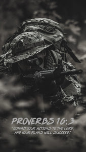 Warrior Bible Verses - Mobile Wallpaper