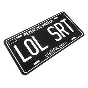 Black Custom Pennsylvania License Plate