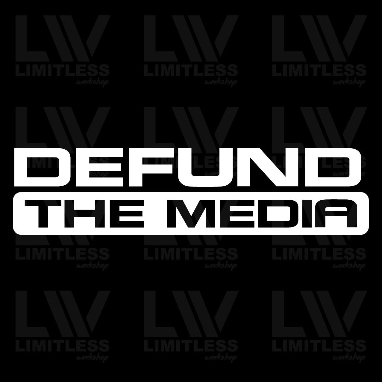 Defund The Media - Patriotic Decal