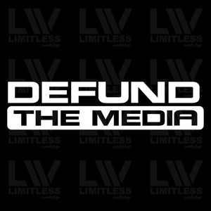 Defund The Media - Patriotic Decal