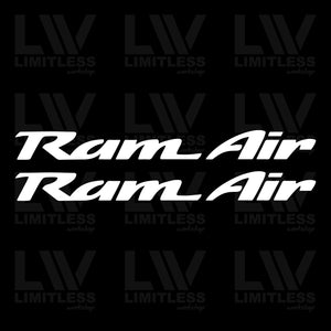 Ram Air Hood Decal Set - Decal