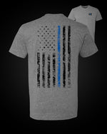 Load image into Gallery viewer, Thin Blue Line Flag T-Shirt
