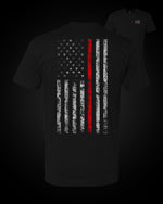 Load image into Gallery viewer, Thin Red Line Flag T-Shirt
